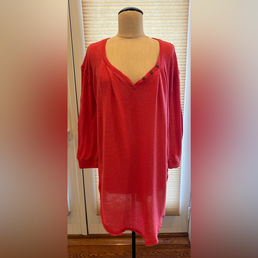 Free People Beach Hemp/Cotton Tunic Cover Up